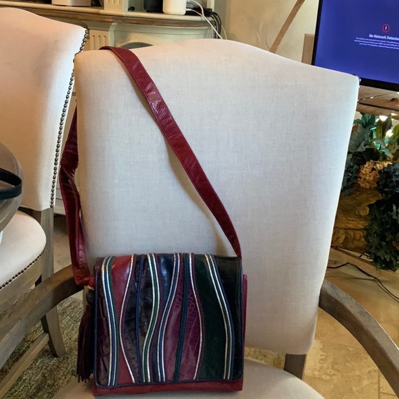 Vintage Sharif Handbag Purse in Reptile Leather - Picture 3 of 10